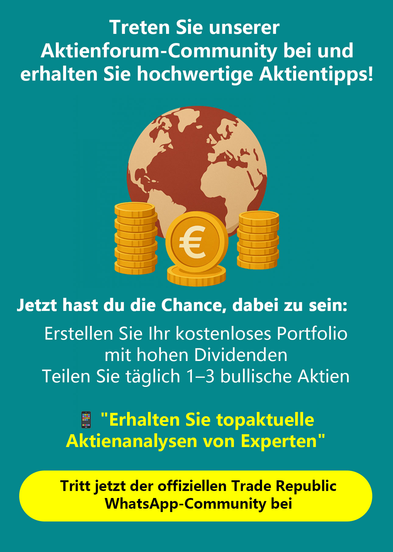 Jetzt per WhatsApp informieren lassen